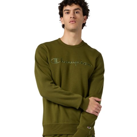 Bluza męska Champion Crewneck Sweatshirt oliwkowa 220272 GS585 L Champion