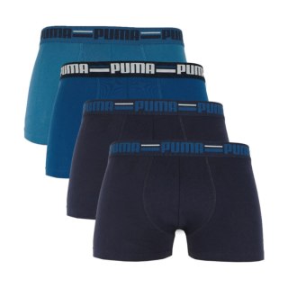 Bokserki męskie Puma Brand Elastic 4pak granatowe/niebieskie 938197 02 XL Puma