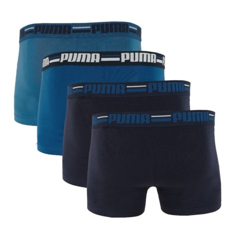 Bokserki męskie Puma Brand Elastic 4pak granatowe/niebieskie 938197 02 M Puma