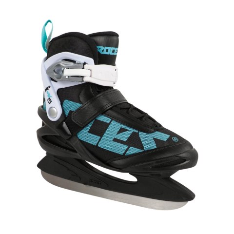 Łyżwy damskie Roces ICY 5 czarno-biało-błękitne 450737 001 39 Roces