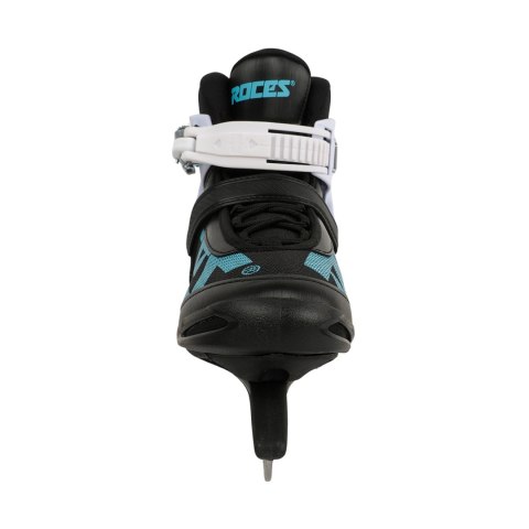 Łyżwy damskie Roces ICY 5 czarno-biało-błękitne 450737 001 39 Roces