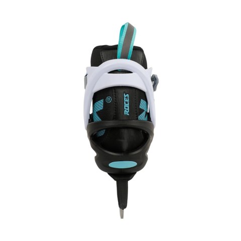 Łyżwy damskie Roces ICY 5 czarno-biało-błękitne 450737 001 39 Roces