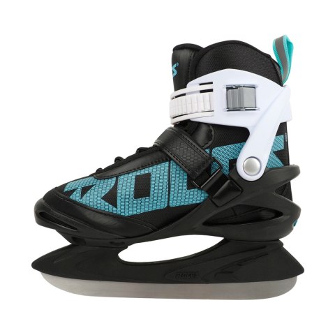 Łyżwy damskie Roces ICY 5 czarno-biało-błękitne 450737 001 39 Roces