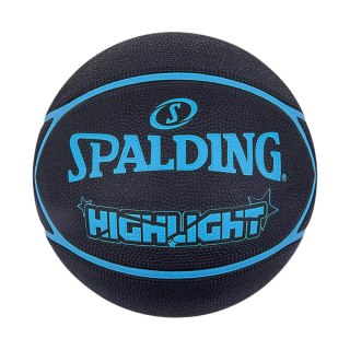 Piłka do koszykówki Spalding Highlight czarno-niebieska 84356Z 7 Spalding