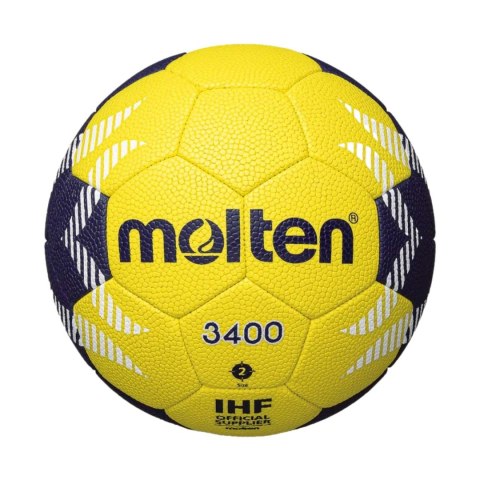 Piłka ręczna Molten H2A3400 YN żółto-granatowa 2 Molten