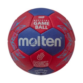 Piłka ręczna Molten IHF Approved Pro Official World Cup 2025 czerwono-niebieska H2A5000-W5Z 2 Molten