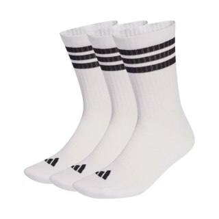 Skarpety adidas 3-Stripes Cushioned Sportswear Crew 3 pair biało-czarne JZ0532 40-42 Adidas