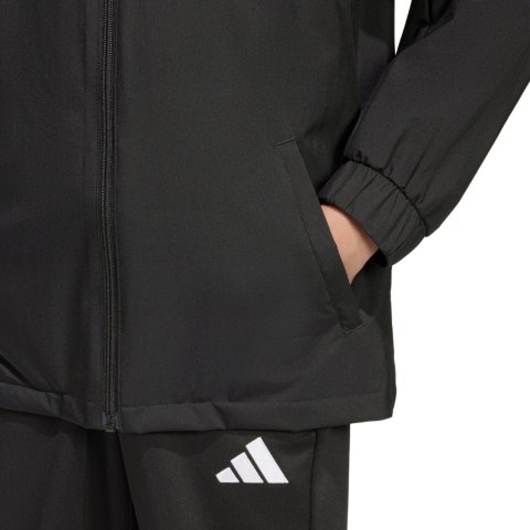 Kurtka dla dzieci adidas Entrada 26 All Weather czarna JZ9104 164cm Adidas teamwear