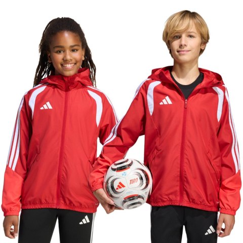 Kurtka dla dzieci adidas Tiro 26 Competition All Weather czerwona KB0155 152cm Adidas teamwear