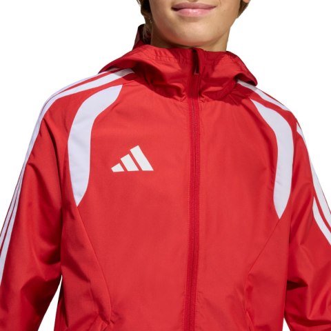 Kurtka dla dzieci adidas Tiro 26 Competition All Weather czerwona KB0155 152cm Adidas teamwear