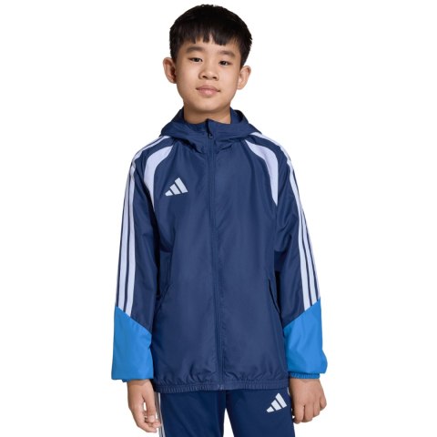 Kurtka dla dzieci adidas Tiro 26 Competition All Weather niebieska JL7300 116cm Adidas teamwear