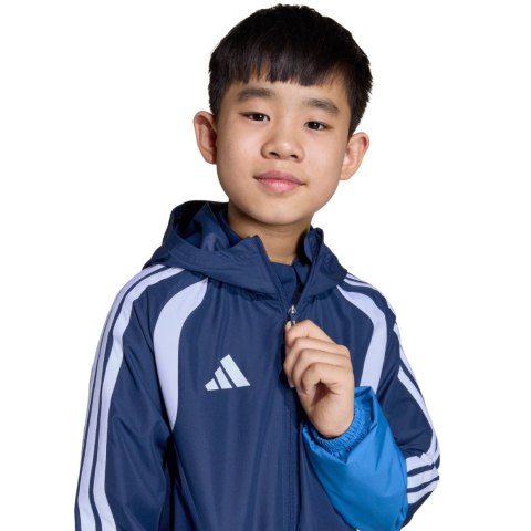 Kurtka dla dzieci adidas Tiro 26 Competition All Weather niebieska JL7300 116cm Adidas teamwear