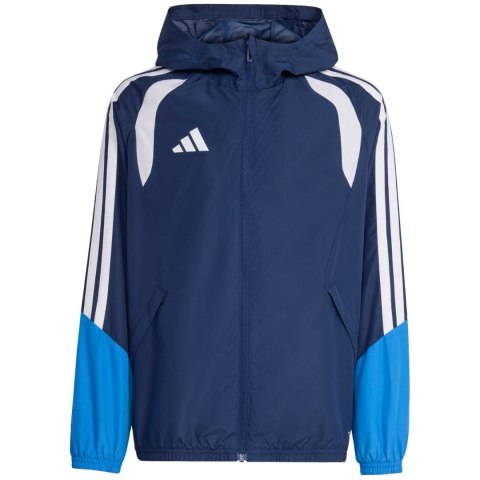 Kurtka dla dzieci adidas Tiro 26 Competition All Weather niebieska JL7300 140cm Adidas teamwear