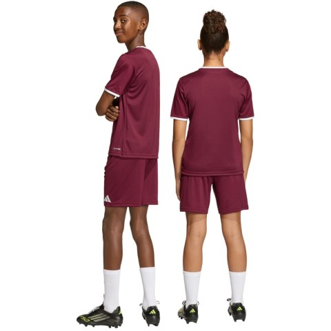 Spodenki dla dzieci adidas Entrada 26 bordowe JZ6527 140cm Adidas teamwear