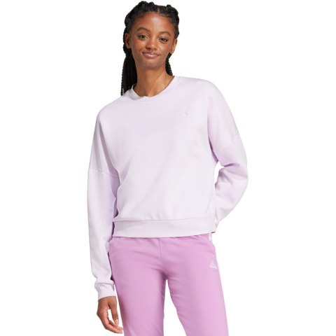 Bluza damska adidas Essentials Small Logo Feel Cozy fioletowa JF8827 Adidas Bluza damska adidas Essentials Small Logo Feel Cozy fioletowa JF8827 Adidas