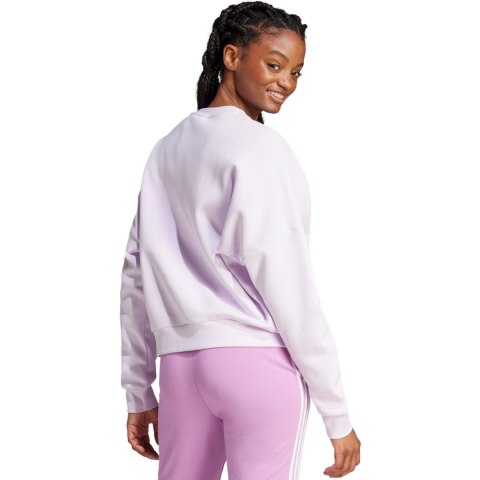 Bluza damska adidas Essentials Small Logo Feel Cozy fioletowa JF8827 Adidas Bluza damska adidas Essentials Small Logo Feel Cozy fioletowa JF8827 Adidas