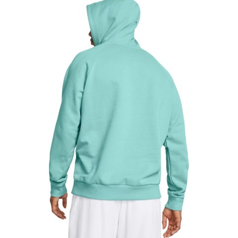 Bluza męska Under Armour Rival Fleece Hoodie miętowa 1379757 482 Under Armour
