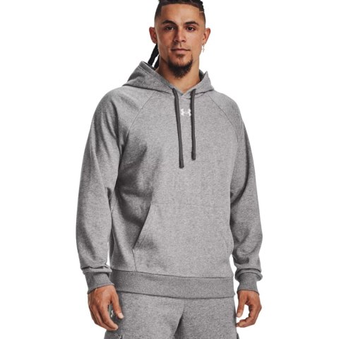 Bluza męska Under Armour Rival Fleece Hoodie szara 1379757 025 Under Armour Bluza męska Under Armour Rival Fleece Hoodie szara 1379757 025 Under Armour
