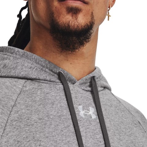 Bluza męska Under Armour Rival Fleece Hoodie szara 1379757 025 Under Armour Bluza męska Under Armour Rival Fleece Hoodie szara 1379757 025 Under Armour