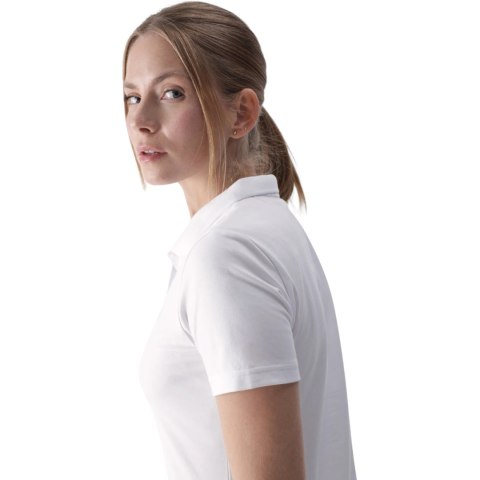 Koszulka damska polo 4F F317 biała 4FWMM00TPTSF317 10S 4F Koszulka damska polo 4F F317 biała 4FWMM00TPTSF317 10S 4F
