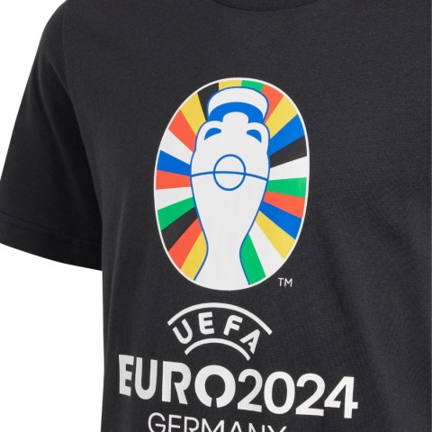 Koszulka dla dzieci adidas Euro24 czarna IT9307 Adidas Koszulka dla dzieci adidas Euro24 czarna IT9307 Adidas