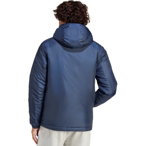 Kurtka męska adidas Essentials 3-Stripes Insulated Hooded granatowa IS1278 Adidas Kurtka męska adidas Essentials 3-Stripes Insulated Hooded granatowa IS1278 Adidas