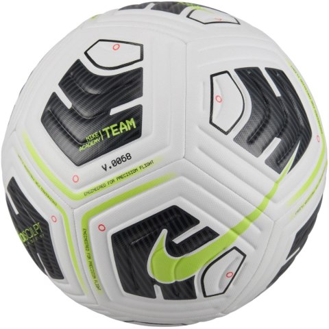 Piłka nożna Nike Academy Team FA24 biało-czarno-zielona FZ7540 100 Nike Team Piłka nożna Nike Academy Team FA24 biało-czarno-zielona FZ7540 100 Nike Team
