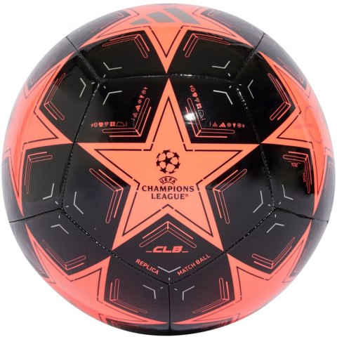 Piłka nożna adidas UCL Club czarno-pomarańczowa IX4064 Adidas teamwear