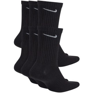 Skarpety Nike Everyday Cush Crew 6 par czarne SX7666 010 Nike