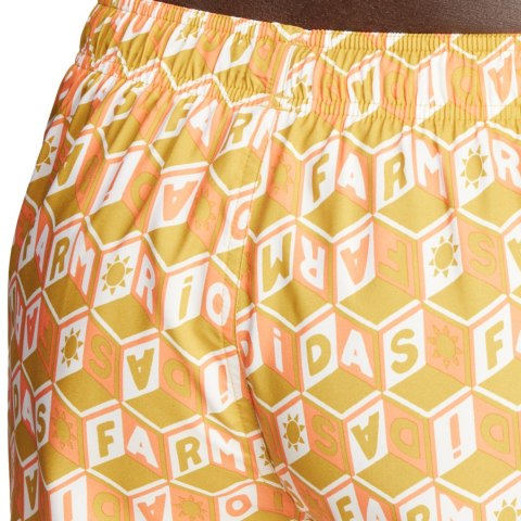 Spodenki kąpielowe męskie adidas FARM Rio 3-Stripes CLX żółte IR6199 Adidas Spodenki kąpielowe męskie adidas FARM Rio 3-Stripes CLX żółte IR6199 Adidas