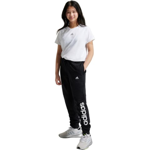 Spodnie dla dzieci adidas Essentials Linear Logo czarne IB8907 Adidas