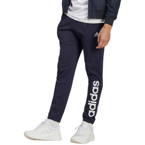 Spodnie męskie adidas Essentials Single Jersey Tapered Elasticized Cuff Logo granatowe IC0056 Adidas Spodnie męskie adidas Essentials Single Jersey Tapered Elasticized Cuff Logo granatowe IC0056 Adidas