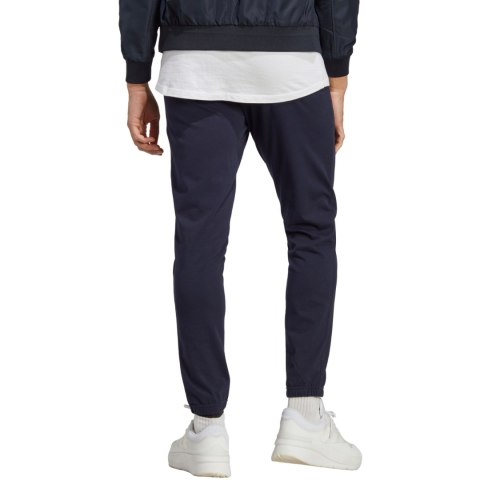 Spodnie męskie adidas Essentials Single Jersey Tapered Elasticized Cuff Logo granatowe IC0056 Adidas Spodnie męskie adidas Essentials Single Jersey Tapered Elasticized Cuff Logo granatowe IC0056 Adidas