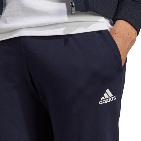 Spodnie męskie adidas Essentials Single Jersey Tapered Elasticized Cuff Logo granatowe IC0056 Adidas Spodnie męskie adidas Essentials Single Jersey Tapered Elasticized Cuff Logo granatowe IC0056 Adidas