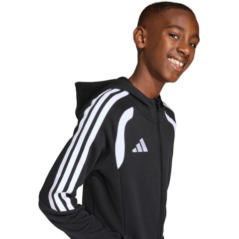 Bluza dla dzieci adidas Tiro 26 League Sweat Full Zip Hoodie czarna KF3324 116cm Adidas teamwear