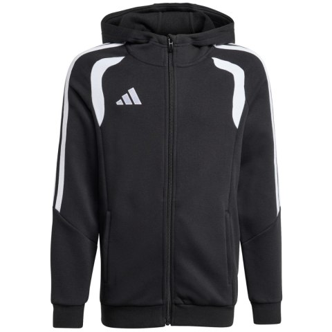 Bluza dla dzieci adidas Tiro 26 League Sweat Full Zip Hoodie czarna KF3324 164cm Adidas teamwear