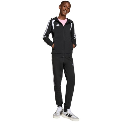 Bluza dla dzieci adidas Tiro 26 League Sweat Full Zip Hoodie czarna KF3324 164cm Adidas teamwear