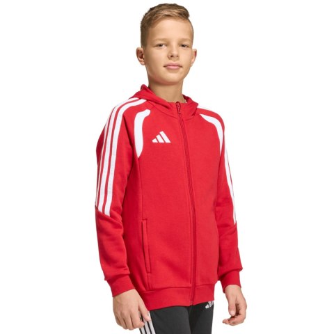 Bluza dla dzieci adidas Tiro 26 League Sweat Full Zip Hoodie czerwona KF9101 116cm Adidas teamwear