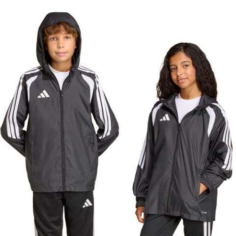 Kurtka dla dzieci adidas Tiro 26 League Windbreaker czarna JY9726 140cm Adidas teamwear