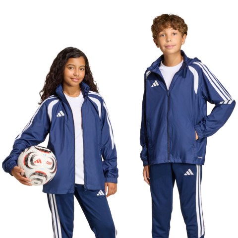 Kurtka dla dzieci adidas Tiro 26 League Windbreaker granatowa JY9725 116cm Adidas teamwear