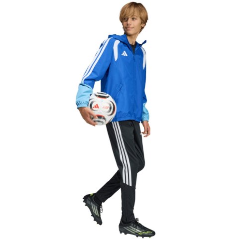 Kurtka dla dzieci adidas Tiro 26 Competition All Weather niebieska KB0157 140cm Adidas teamwear