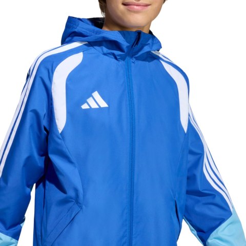 Kurtka dla dzieci adidas Tiro 26 Competition All Weather niebieska KB0157 164cm Adidas teamwear