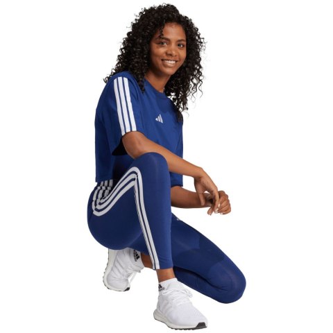 Legginsy damskie adidas Essentials 3-Stripes Cotton ciemnoniebieskie JE0067 XL Adidas