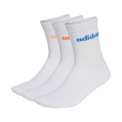 Skarpety adidas Linear Crew Cushioned Socks 3 Pairs białe KD1717 43-45 Adidas