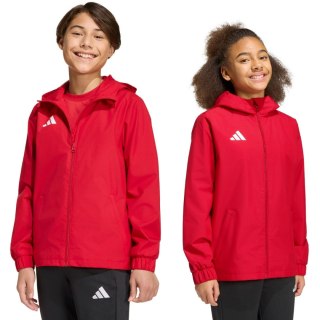 Kurtka dla dzieci adidas Entrada 26 All Weather czerwona JZ9105 116cm Adidas teamwear