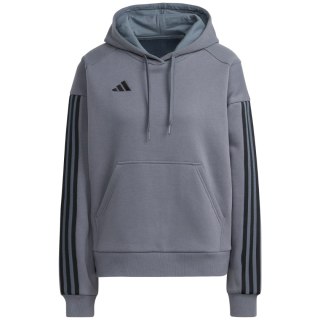 Bluza damska adidas Tiro 23 Competition Cotton Hoodie szara IC4618 Adidas teamwear