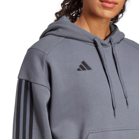Bluza damska adidas Tiro 23 Competition Cotton Hoodie szara IC4618 Adidas teamwear Bluza damska adidas Tiro 23 Competition Cotton Hoodie szara IC4618 Adidas teamwear