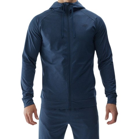 Bluza męska 4F M404 granat melanż 4FWAW24TFSWM404 31M 4F Bluza męska 4F M404 granat melanż 4FWAW24TFSWM404 31M 4F