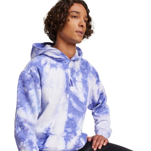Bluza męska adidas ALL SZN Fleece Washed Hoodie niebiesko-biała IY6591 Adidas Bluza męska adidas ALL SZN Fleece Washed Hoodie niebiesko-biała IY6591 Adidas
