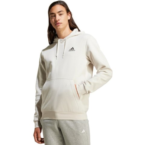 Bluza męska adidas Essentials Fleece Hoodie beżowa IZ4760 Adidas Bluza męska adidas Essentials Fleece Hoodie beżowa IZ4760 Adidas